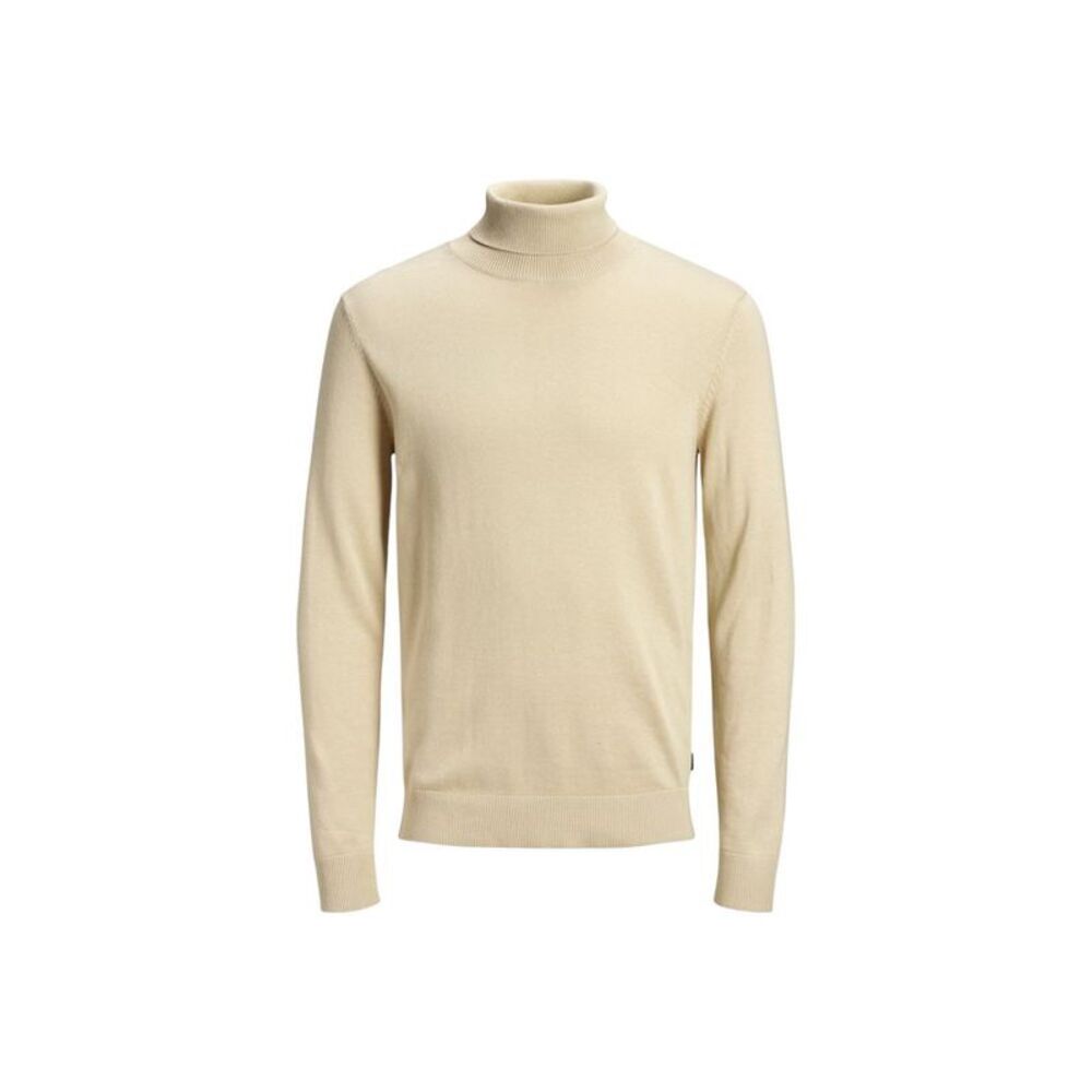 Jack Jones Beige Cotton Men's Turtleneck